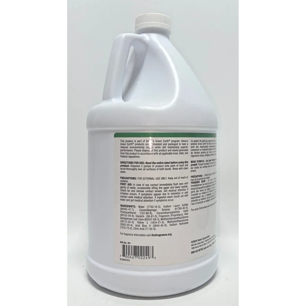 3 Pack Betco Green Earth Foaming Skin Cleanser 781 1 Gallon Hand Soap Bulk